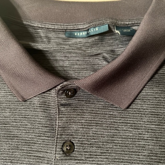 EUC Men's Perry Ellis Grey Short Sleeve‎ Polo Shirt Size XXL 🔥 (Z) - Picture 4 of 6